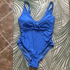 NWT Nicole Miller Blue One Piece Swimsuit Swimwear